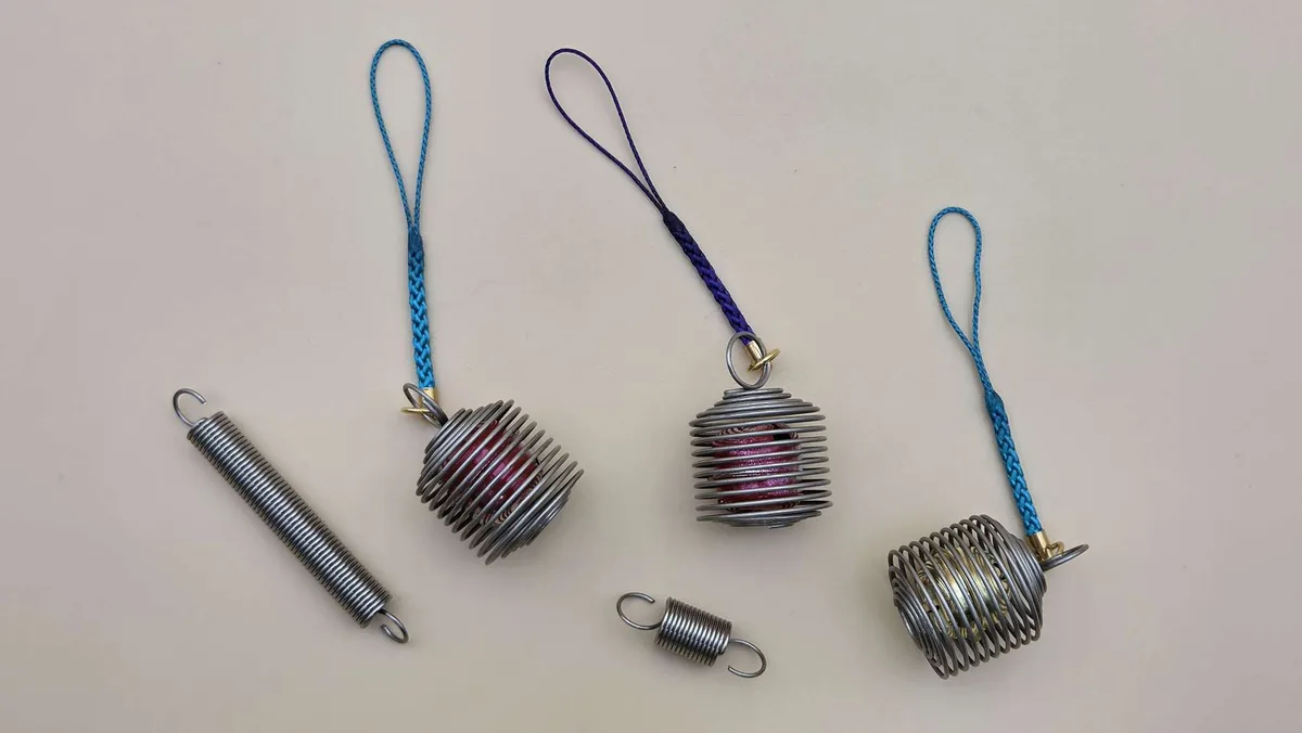 製作体験でつくるばねの製品サンプル